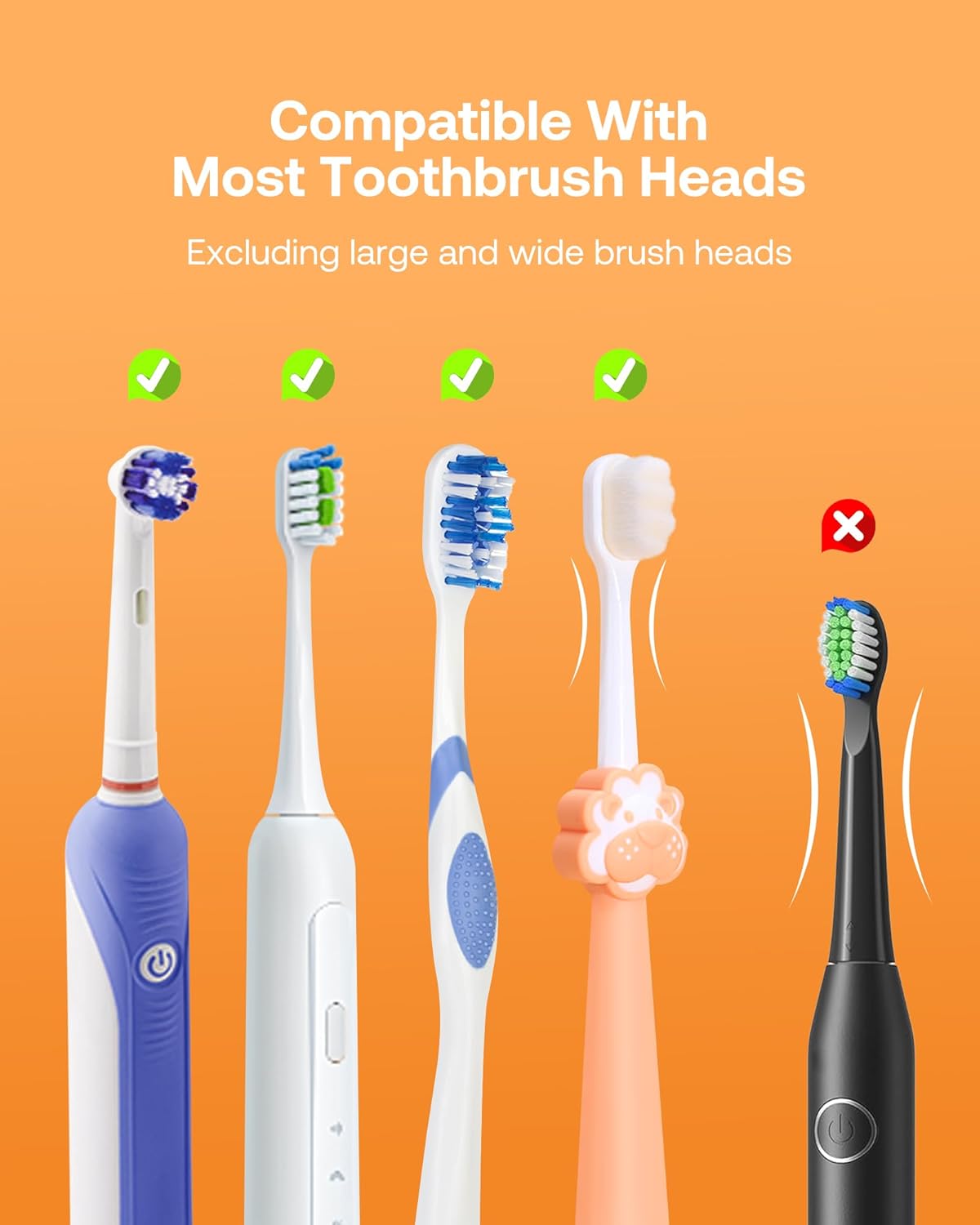 Bitvae Toothbrush Cleaner, Cleaning and Air Drying, LED Smart Screen, Rechargeable Wall Mount Toothbrush Holder