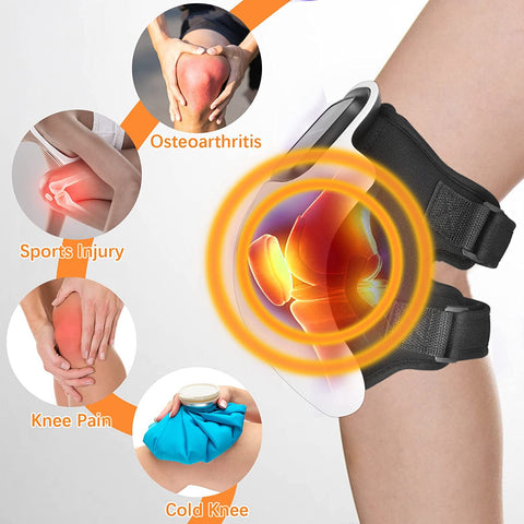 Cordless Knee Massager Infrared Heated Vibration Physiotherapy for Arthritis