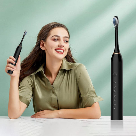 Necomi Sonic Electric Toothbrushes, USB Rechargeable Ultrasonic Tooth Brush with 4 Brush Heads