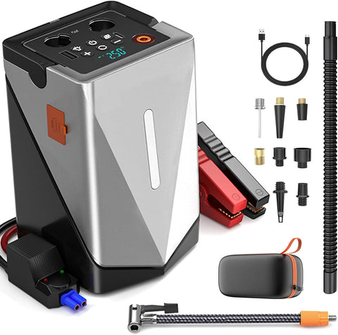 Jump Starter with Air compressor 150 PSI, 3000A Car Battery Jumper Starter portable