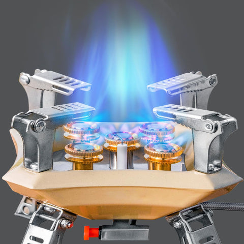 Foldable Camping Gas Stove – Lightweight Outdoor Camping Stove for Hiking, Backpacking & Emergency Cooking