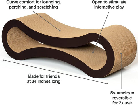 PetFusion Cat Scratcher Lounge Deluxe