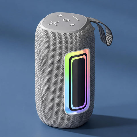 Portable Heavy Bass Bluetooth Speaker with RGB Lights – Wireless Waterproof Mini Speaker with Deep Bass & HD Sound