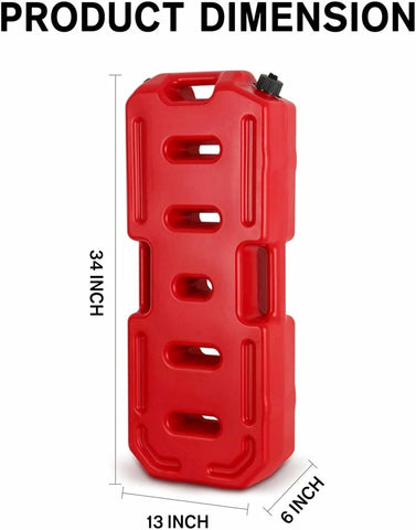 Portable Gasoline Fuel Can with Secure Cap Red - 30L