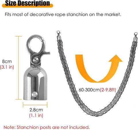 Stanchion Hemp Rope for Crowd Control