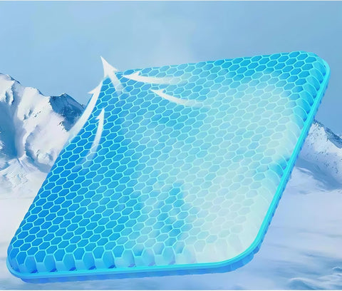 Honeycomb Gel Seat Cushion – Pressure Relief & Cooling Support Pad for Office Chairs (6 / 3.5 Cms)