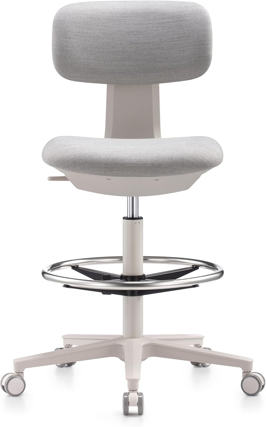 NAVO Pluto, High Office Chair, Ergonomic Drafting Chair (GREY WHITE)