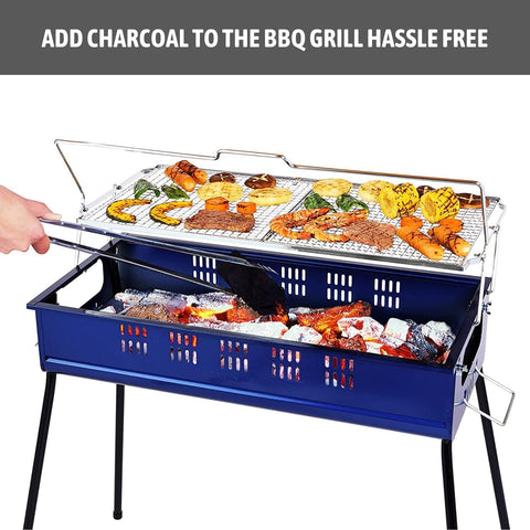 Procamp | MADE IN JAPAN | Charcoal Barbecue with Liftable Grill - Rust Resistant Portable BBQ Grill
