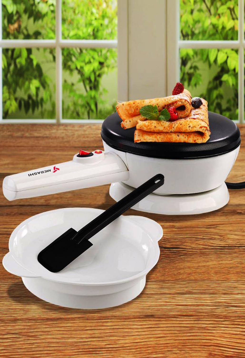 Mebashi 4-Piece Crepe Maker Set 800W ME-CRP333