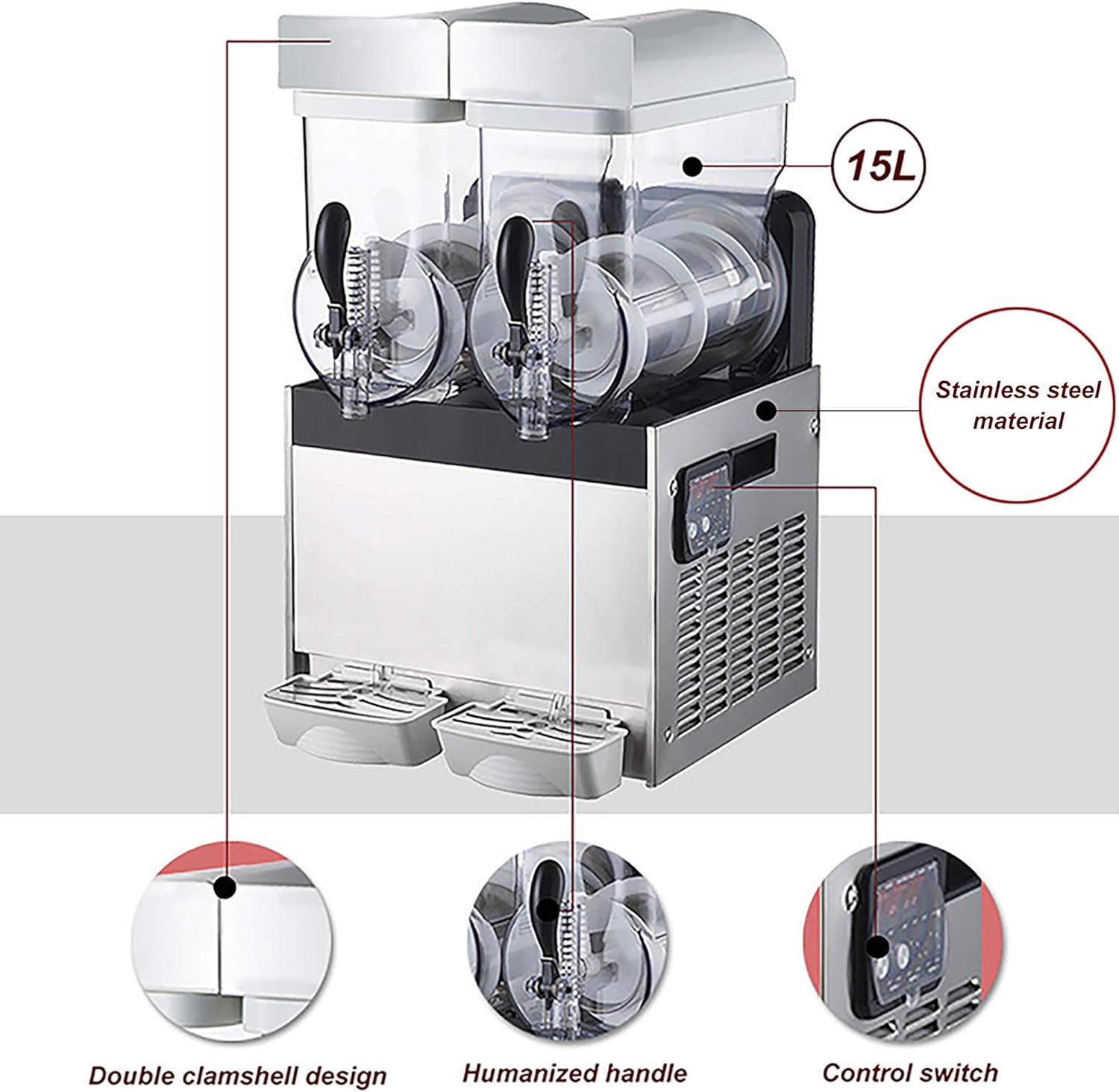 Ice Slush Machine Cooling Beverage Making Machine Frozen Drink Slush Machine