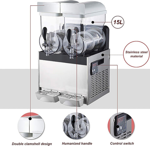 Ice Slush Machine Cooling Beverage Making Machine Frozen Drink Slush Machine