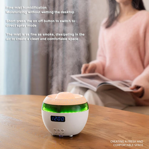 Flame Cool Mist Humidifier – Ultrasonic Essential Oil Diffuser with Color-Changing LED Lights