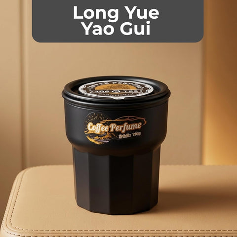 Long Yue Yao Gui Coffee Scent Car Air Freshener Jar 190g – Long Lasting Coffee Perfume, Premium Odor Eliminator