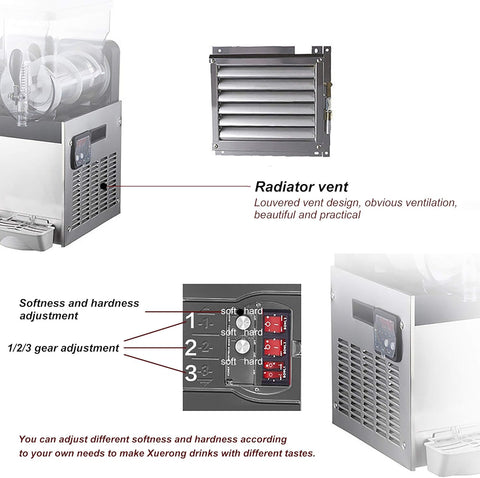 Ice Slush Machine Cooling Beverage Making Machine Frozen Drink Slush Machine
