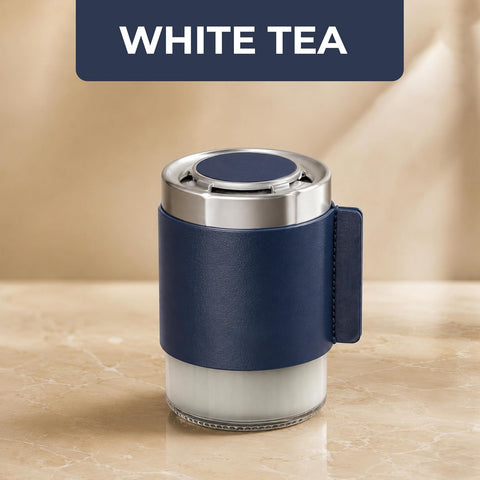 Luxury Car Air Freshener Diffuser, Refillable Car Perfume Air Freshener for Vehicle - White Tea