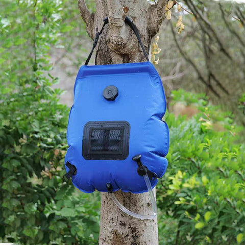 Portable Solar Camp Shower Bag Blue– 5 Gallons/20 Litres | Outdoor Camping Shower for Hiking