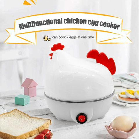Electric Egg Cooker, White Egg Steamer, Egg Cooker, 7 Egg Volume