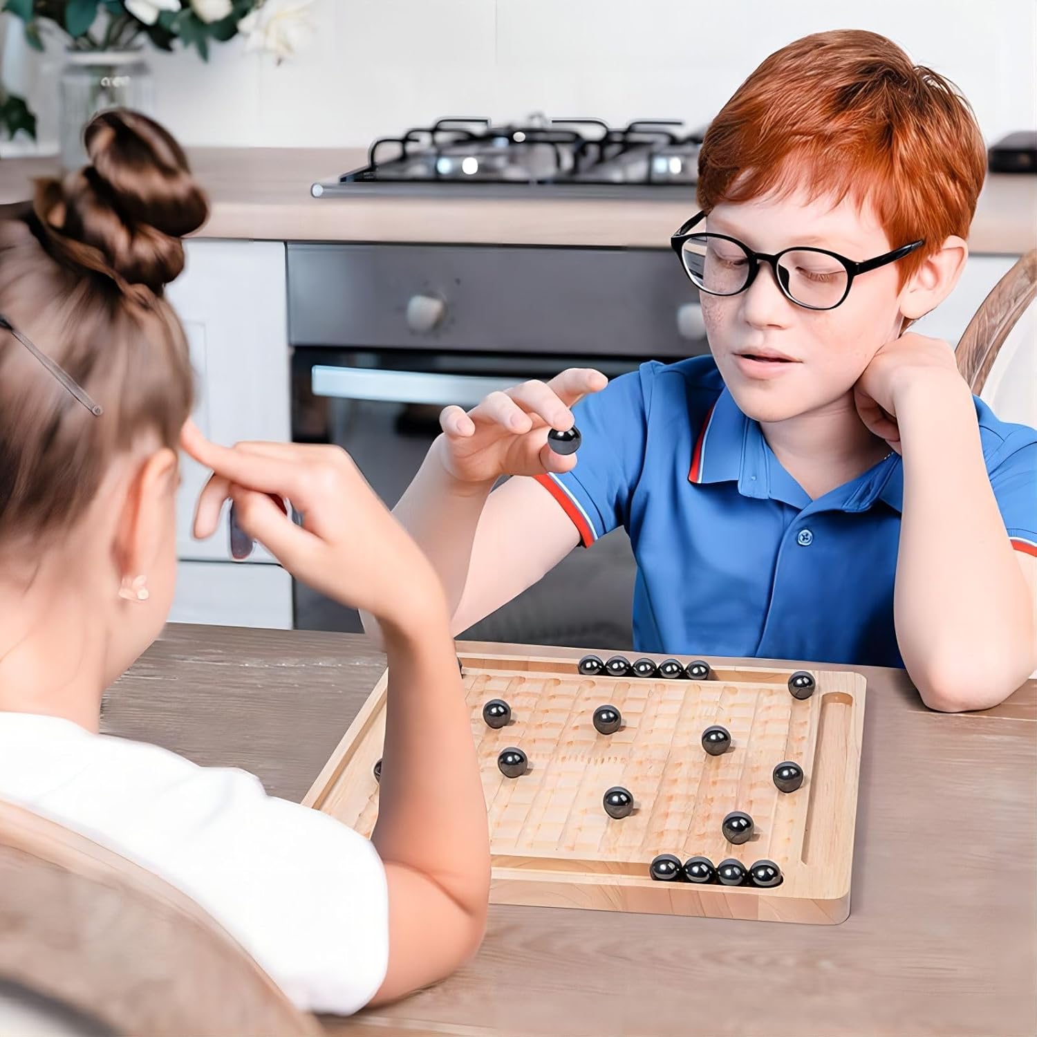 emma Magnetic Chess Set with Wooden Board for Kids Adults