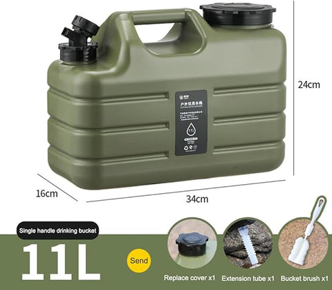 Portable Outdoor Camping Water Storage Container – BPA-Free, Durable Camping Water Jug with Spout & Accessories (11 Ltr)