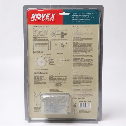 NOVEX® Wireless Doorbell with 8 Call Buttons – 500m Range  NDB-708