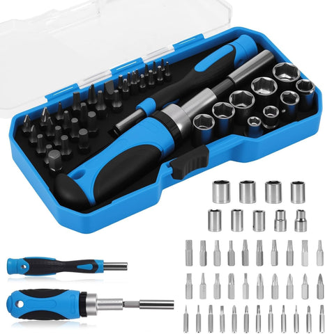 Screwdriver Bits Multi-Bit Screwdriver Set with Magnetic Holder – Compact Repair Tool Kit with Interchangeable Bits