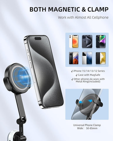 Magnetic Neck Mount for Phones, POV Neck Phone Holder for Recording