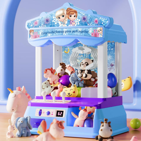 Family Indoor Mini Insert Coins Machine Girl Home Game Pretend Toys Claw Toy For Kids