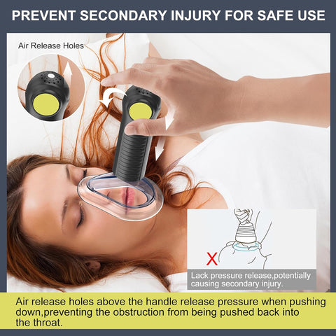 Choking Rescue Device, Anti Choking Device for Baby and Adults, EasyPumpVac Airway Suction Device