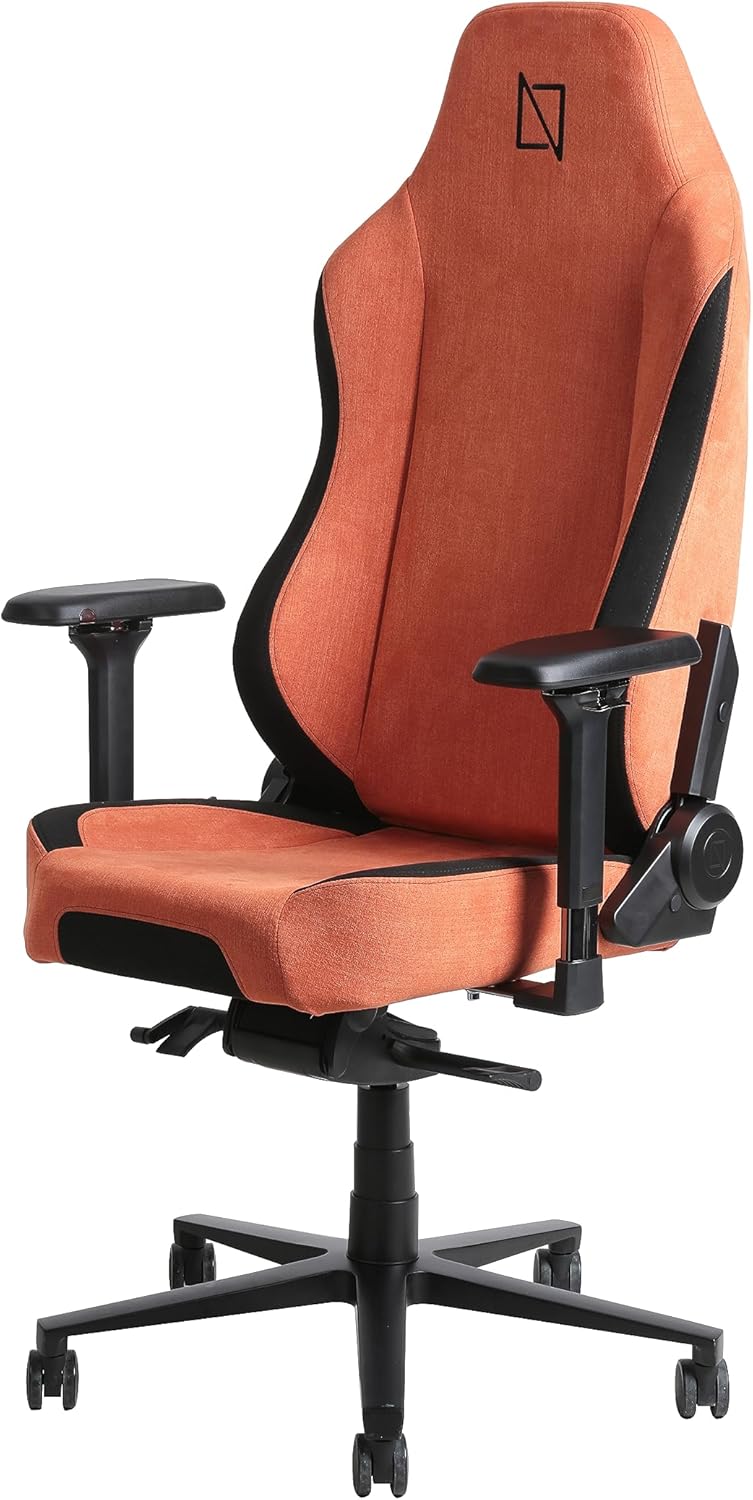 Navodesk APEX AIR, Ergonomic Gaming Chair (SOFT FABRIC - M, CORAL RED)