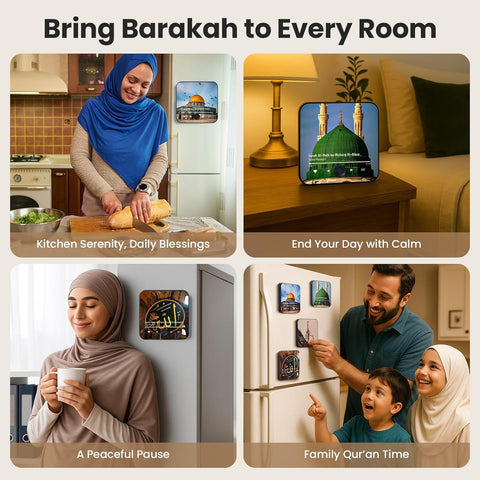 Quran Magnet Speaker for Fridge - Preloaded Surah Audio Player with Islamic Recitations