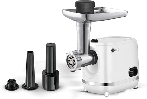 AFRA Meat Grinder, 1200w, 3 Cutting Discs, Aluminum Construction