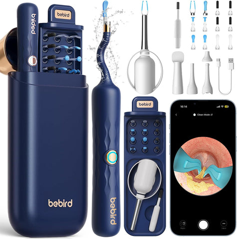 Bebird Earsight Plus Ear Wax Removal Tool Camera, Ear Cleaner with Flexible Wireless Ear Camera Otoscope