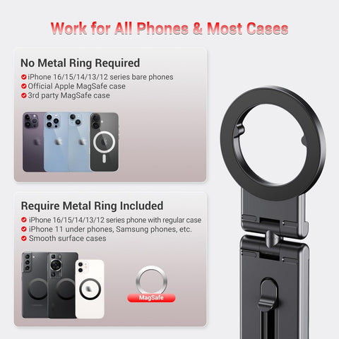 Travel Phone Holder Flight Phone Holder 360° Rotatable for iPhone