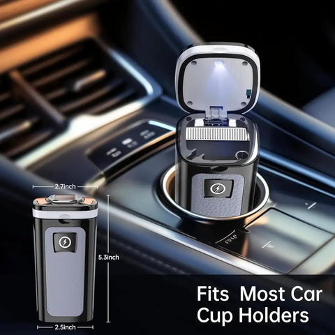 Smokeless Ashtray with Air Purifier, Rechargeable Cigarette Smoke Absorber for Home & Office