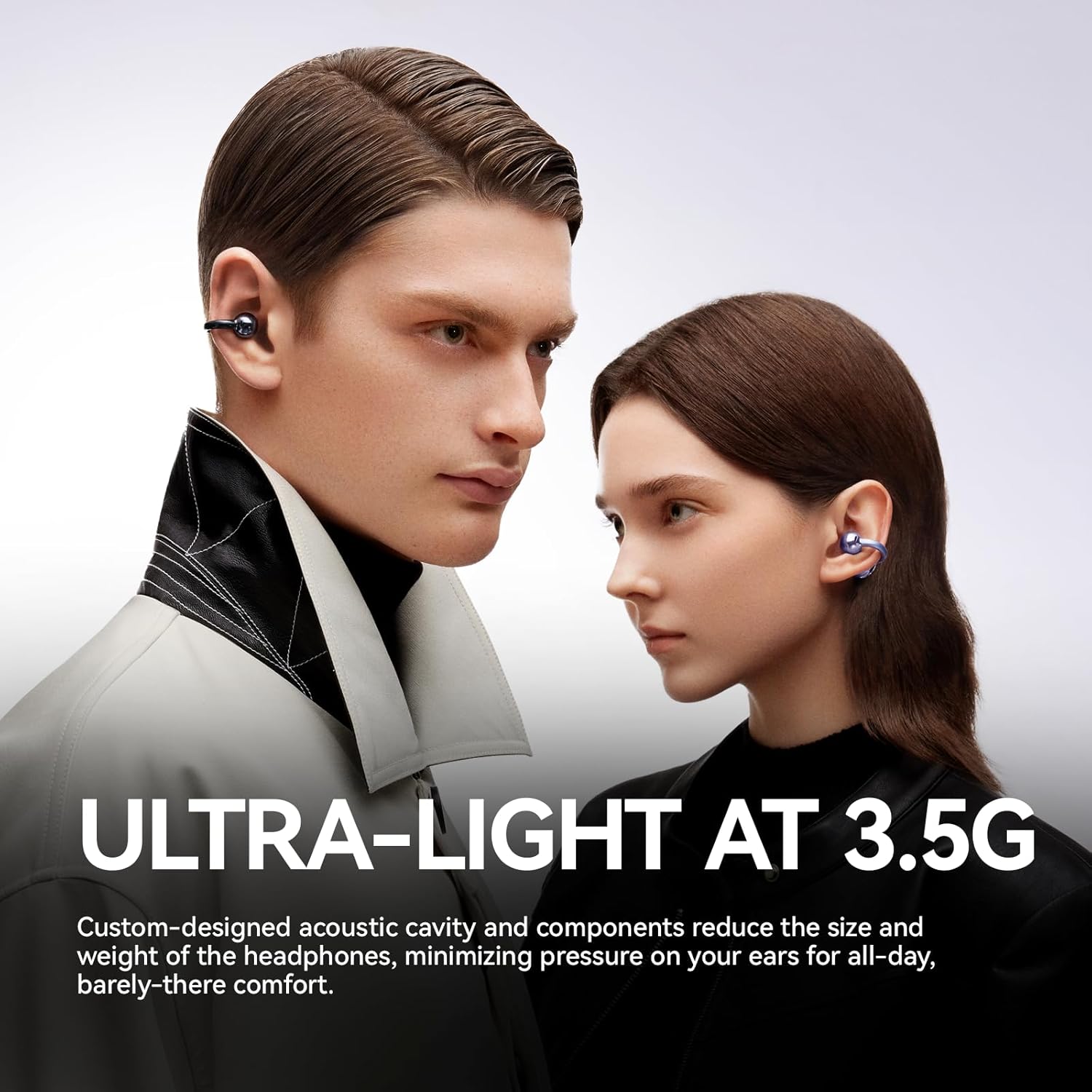 Sanag S6S- Ear Free Clip-On Headphones True Wireless Bluetooth Earphones with Microphone
