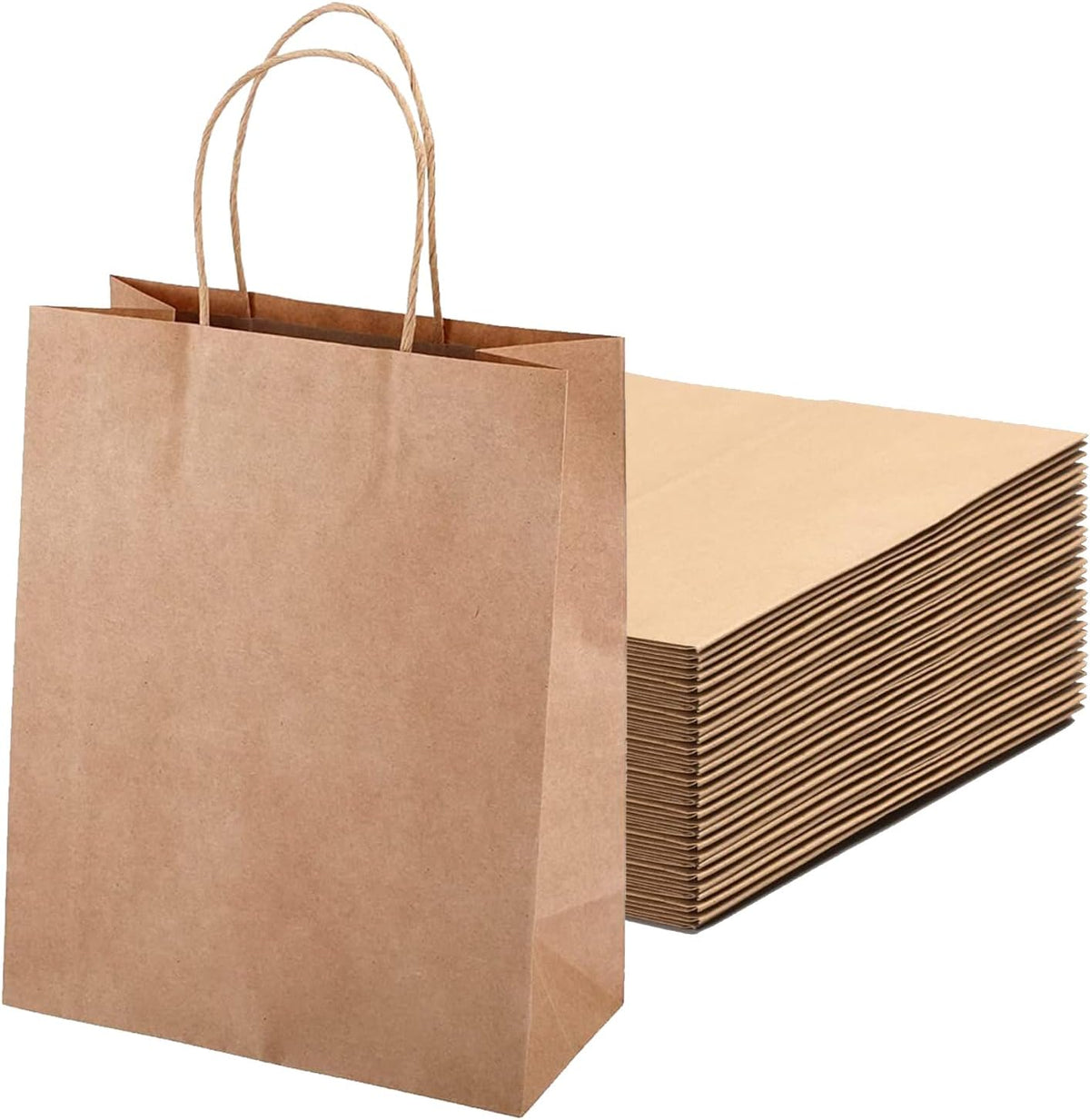 Willow 250 Pieces Kraft Paper Bags with Twisted Handle  29x28x15cm (250Pc / Box)
