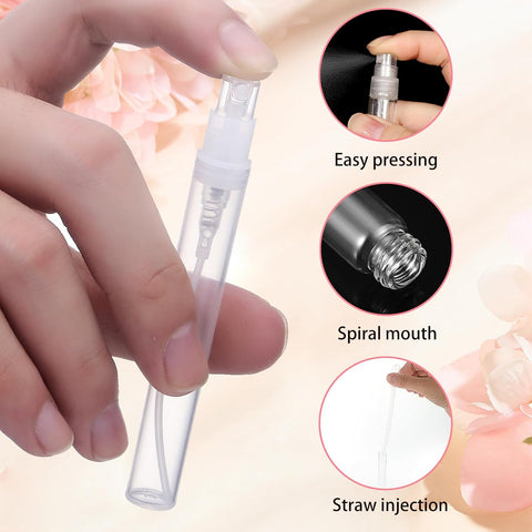 Willow 36Pcs Clear Glass Perfume Spray Bottle  (10ml / 5ml)