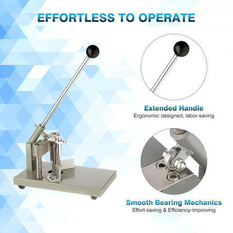 Olmecs Corner Round Cutting Machine, R6mm R10mm 1.2”/ 30mm Thickness Heavy Duty Paper Corner Cutter Punch