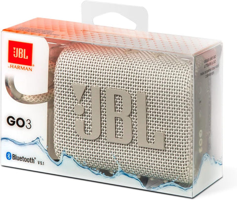 JBL Go 3 Portable Waterproof Speaker with JBL Pro Sound, Powerful Audio, Punchy Bass