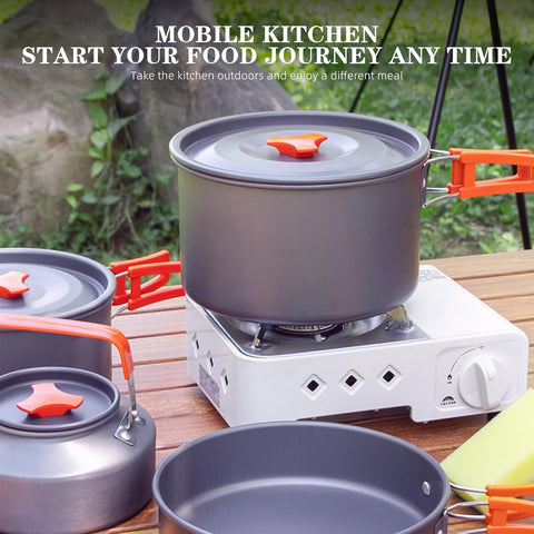 Cassette Stove, Outdoor Cooker Portable Magnetic Tank 2.1KW Butane Gas for Camping, Picnic,