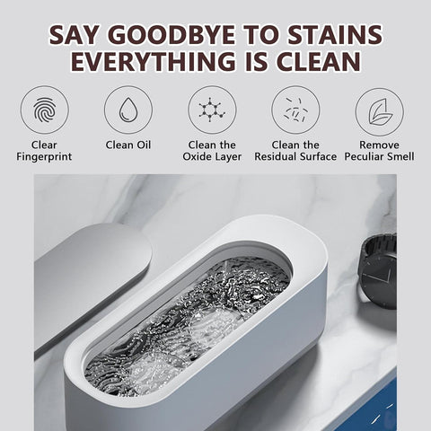 Ultrasonic Cleaner Machine Small Portable For Jewellery Watches Dentures - RF-717