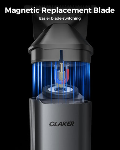 Glaker CC5136 Waterproof 6 in 1 Complete Grooming Kits for Mustache Nose Ear Facial Body Hair Trimming