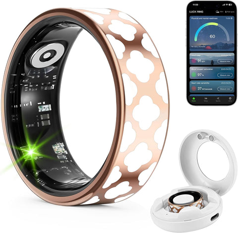 Smart Ring for Men Fitness Tracker with Heart Rate