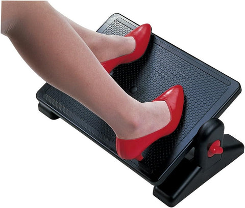 Aidata  Plastic Ergo Footrest, Black