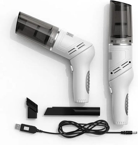 Rechargeable Mini Vacuum Cleaner with Filter, High Suction Car Vacuum Cleaner for Keyboard & Pet Hair Cleaning