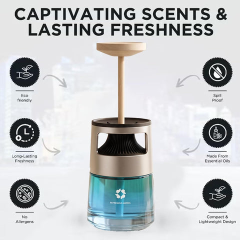 Flower Garden Car Air Freshener Diffuser, Long-Lasting Aroma Freshener