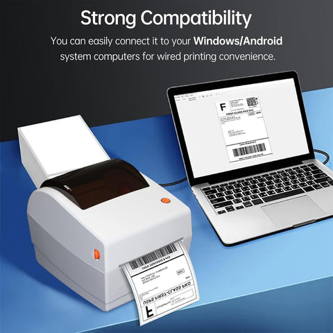 Thermal Label Printer 4 * 6in Labels Printing Machine USB Connection High Speed