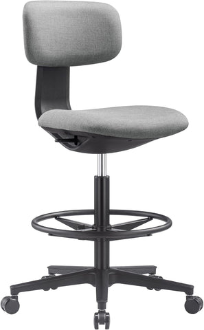NAVO Pluto, High Office Chair, Ergonomic Drafting Chair (GREY BLACK)