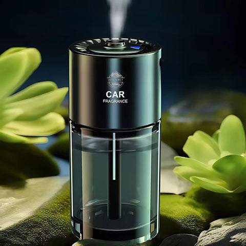 Luxury Car Air Freshener Diffuser | Long-Lasting Auto Fragrance Spray for a Fresh, Elegant Drive (AF1- Phantom Black, Hilton)