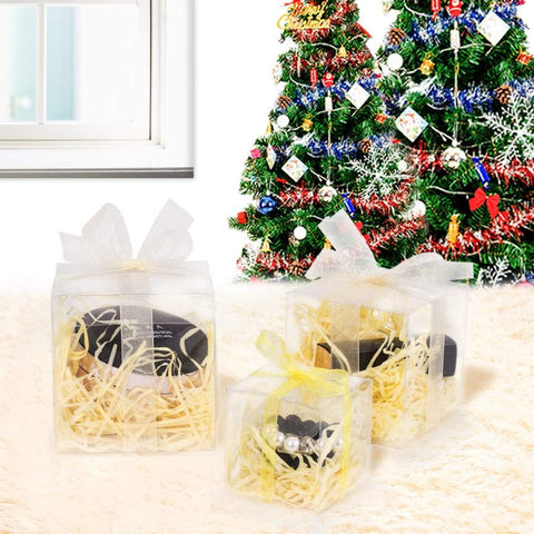 Willow 60 Pack Clear Plastic Boxes Transparent Party Favor Boxes - 2" X 2" X 2" - For Wedding/Party/Packaging 2x2x2" 60 Pack - 2x2x2"